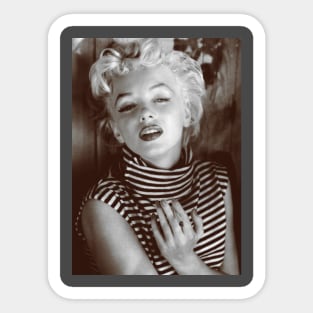 Marilyn Monroe Black and White Portrait Sticker